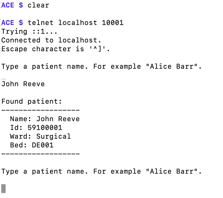 Patient name